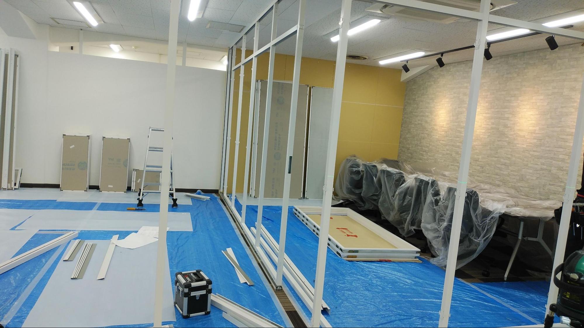 パーティション工事の事例写真