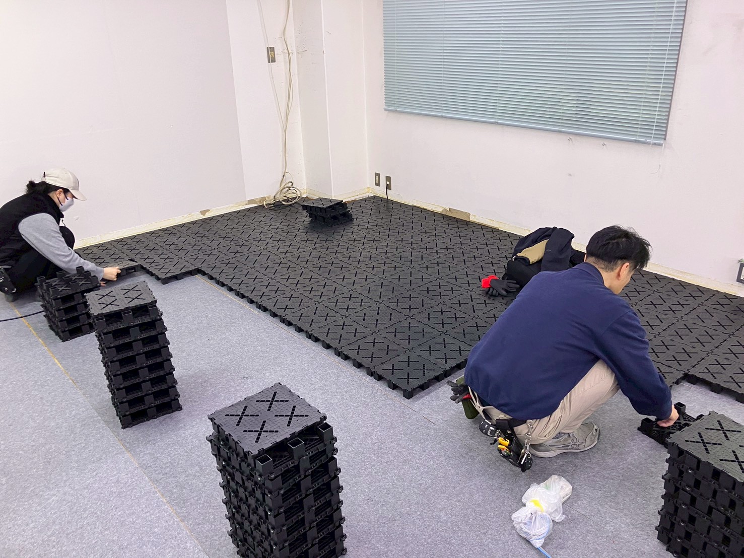 OAフロア・コンセント施工事例