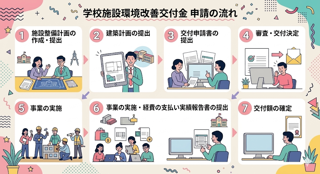 学校施設環境改善交付金の申請の流れ